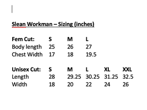 Slean Workman Tour T-Shirt (unisex & fem cut)